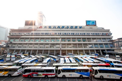 Információk expressz és intercity buszokról Koreában