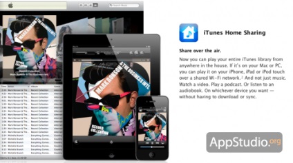 Itunes home sharing - корисне нововведення ios 4