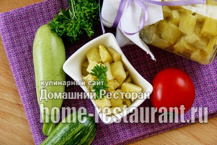 Zucchini pentru iarna ca ciuperci - reteta pe site-ul restaurantului acasa