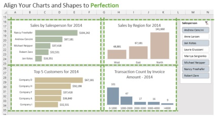 Cum să copiați și să aliniați diagramele și formele pe foile Excel