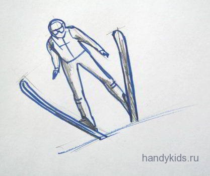 Cum de a desena un copil îmbrăcat în haine de iarnă
