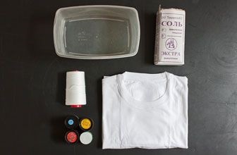 Hogyan lehet festeni egy pólót otthon, hogyan kell festeni egy pólót a saját kezével