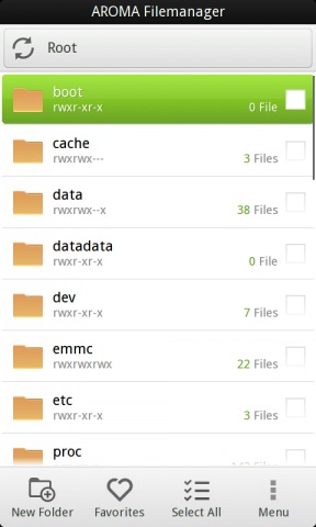 Cum se accesează fișierele din recuperare folosind aroma filemanager