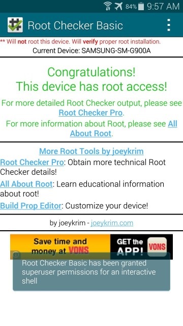 Cum se obține root gsx samsung s5 (modul superuser)