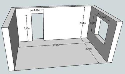 Cum de a calcula metru pătrat de perete - doar repararea propriile mâini în fotografie apartament, video,