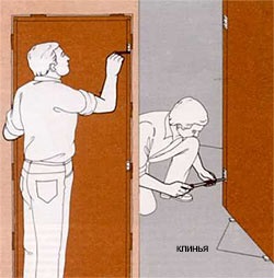 Cum să atârni ușa și să taie încuietoarea