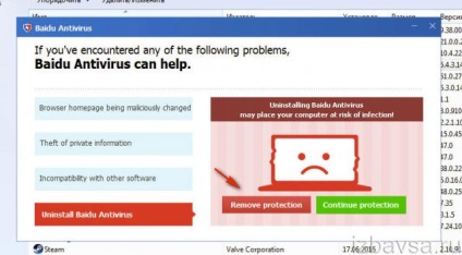 Cum de a elimina scutul albastru Antivirus Blue