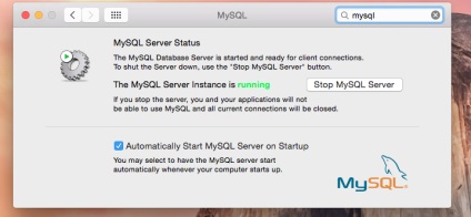 Cum se instalează serverul mysql pe mac os x, vladster