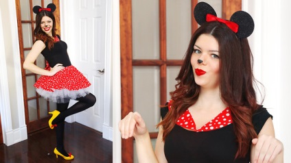 Costum Minnie Mouse fotografie cu mâinile proprii