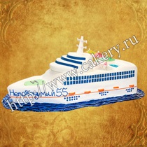 Cumpărați tort sub formă de barcă, iaht, o navă, o barcă cu motor, bărci la comandă, comandați o salvare de tort