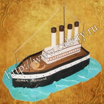 Cumpărați tort sub formă de barcă, iaht, o navă, o barcă cu motor, bărci la comandă, comandați o salvare de tort