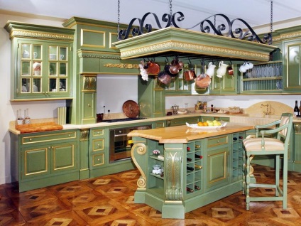 Bucătărie provenește cu mâinile tale, atracția frumuseții rustice