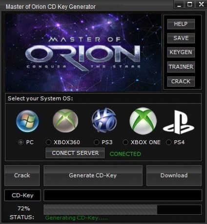 Master generator orion cd generator