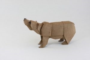 Bear origami în diagrame și foto-video master-class