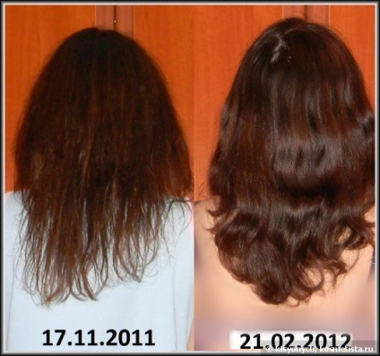 Ulei de migdale pentru evaluarea părului cu fotografii înainte și după