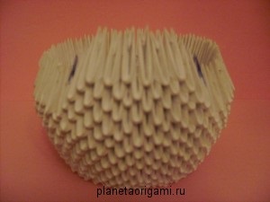 Diagramă de asamblare a lebedelor modulară origami