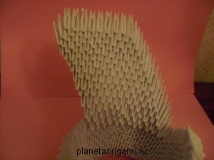 Diagramă de asamblare a lebedelor modulară origami