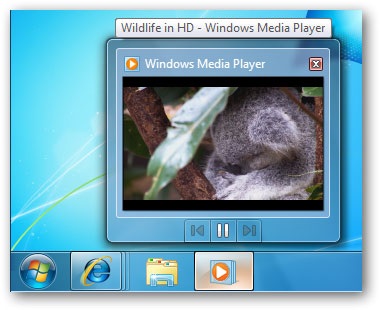 A miniatűrök előnézete a Windows 7-ben