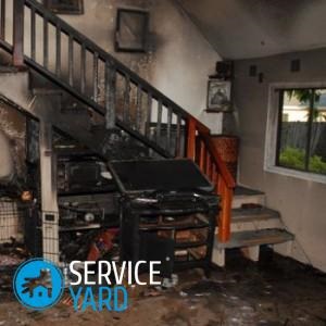 Tisztítás után tüzet, a házban a kényelmes otthont a kezedben