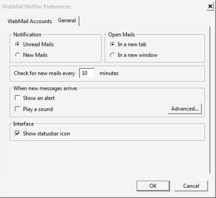 E-mail notificări în Firefox cu adăugarea unui notificator webmail