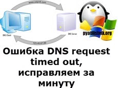 Eroarea cererii dns a expirat, corect pentru un minut, configura serverele Windows și linux