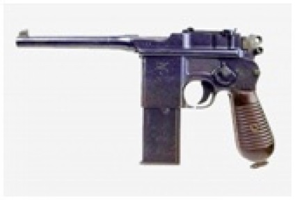 Pistol Mauser cu-96 de arme sub focalizare cu un singur cartuș