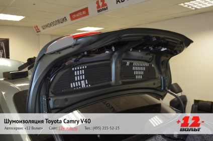 Izolarea totală a zgomotului toyota camry v40 (Toyota Camry în 40 de ani), instalare la Moscova, raport detaliat de fotografie -