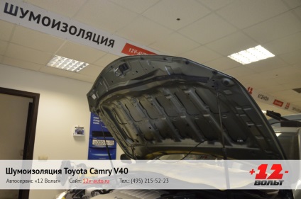 Teljes zajszigetelés toyota camry v40 (Toyota Camry 40-ben), telepítés Moszkvában, részletes fényképes jelentés -