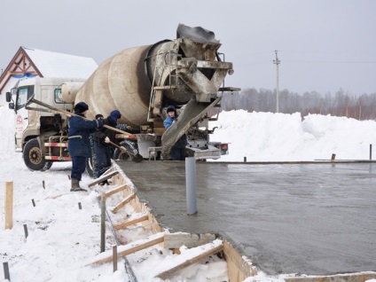 Aditivul antifreează în plastifiant beton propriu