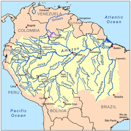 Râul Amazon - al șaptelea miracol al naturii