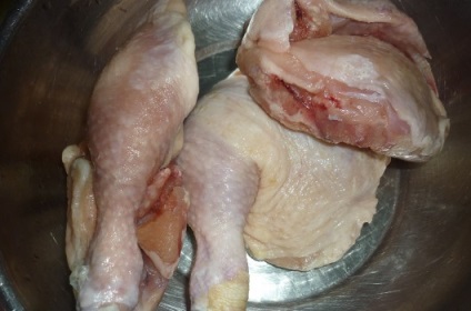 Recept csirkecombokhoz, melyeket egy csomagban, lépésről-lépésre készítenek fotókkal