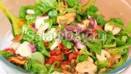 Salata cu creveți și avocado - rețetă minimă de calorii cu fotografii și videoclipuri
