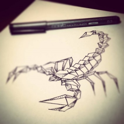 Faceți un tatuaj cu scorpion