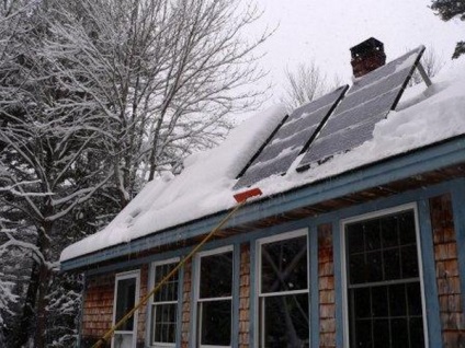 Încălzitor solar de apă în timpul iernii - apă caldă din soarele 