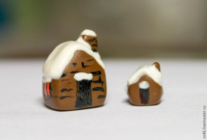 Készítsen miniatűr házakat a polimer agyagból - kézművesek kézműves - kézi készítésű