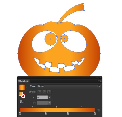 Creați autocolant vector - dovleac pentru Halloween în Adobe Illustrator - rboom