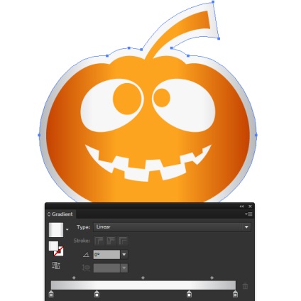 Creați autocolant vector - dovleac pentru Halloween în Adobe Illustrator - rboom