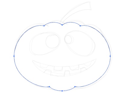 Creați autocolant vector - dovleac pentru Halloween în Adobe Illustrator - rboom