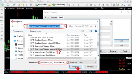 Crearea și utilizarea fișierelor setate în mt4