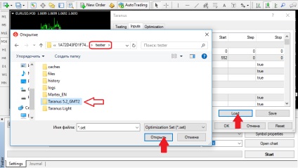 Crearea și utilizarea fișierelor setate în mt4