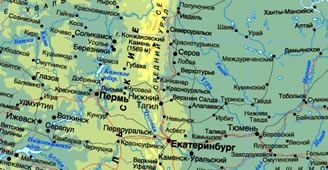 Munții din Uralul mijlociu, vârfurile, vârfurile principale, harta, poziția geografică, clima, râurile, lacurile,