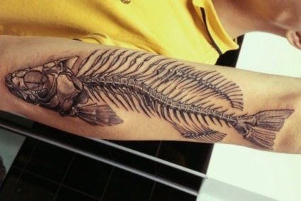 Tattoo schelet - sens, foto - barăci de studio tatuaje