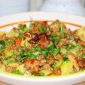 Salata caldă de cartofi dulci - paletă de gătit