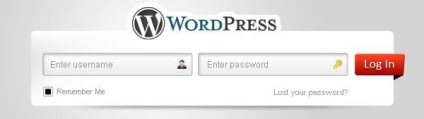 Formular de conectare Wordpress