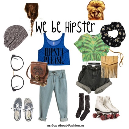 Hipster care este stil, haine, coafuri