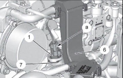 Înlocuirea senzorului de temperatură pe Peugeot 308, repararea Peugeot și Citroen