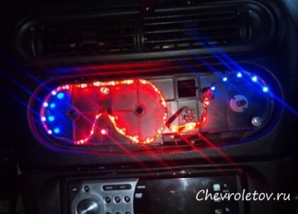 Înlocuirea iluminării consolei de management a modelului Chevrolet Niva - chevrolet, chevrolet, foto, video, reparații,