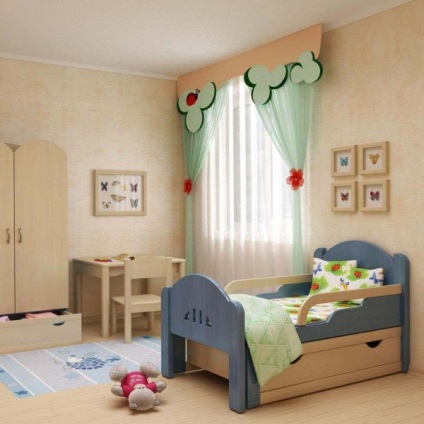 Partea protectoare detașabilă și încorporată pentru copii și paturile pentru adolescenți sunt paturi simple,