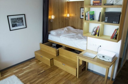 5 moduri de a plasa un pat într-un apartament cu o cameră, o casă frumoasă