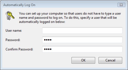 Automatikus bejelentkezés a Windows Vista rendszerbe